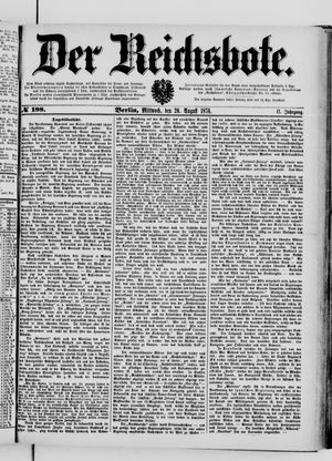 Der Reichsbote vom 26.08.1874