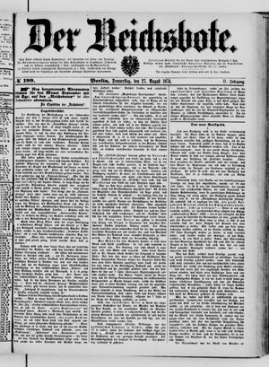 Der Reichsbote vom 27.08.1874