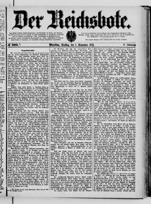 Der Reichsbote vom 01.09.1874