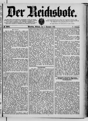 Der Reichsbote vom 02.09.1874