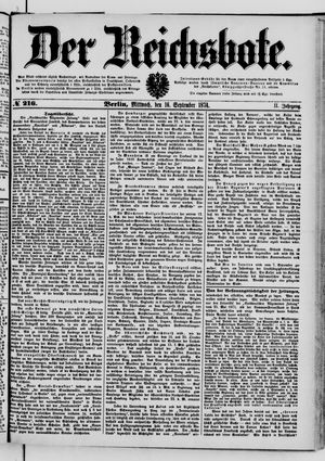 Der Reichsbote vom 16.09.1874
