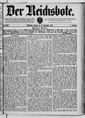 Der Reichsbote vom 18.09.1874