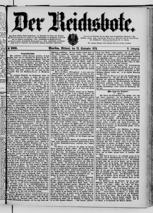 Der Reichsbote vom 23.09.1874