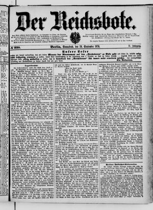 Der Reichsbote vom 26.09.1874