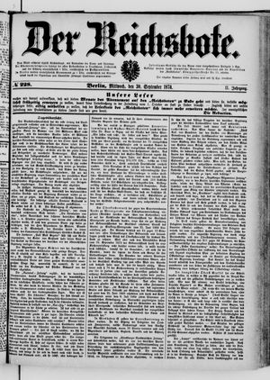 Der Reichsbote vom 30.09.1874