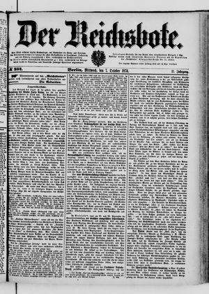 Der Reichsbote vom 07.10.1874