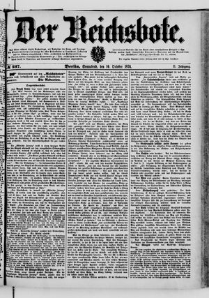 Der Reichsbote on Oct 10, 1874