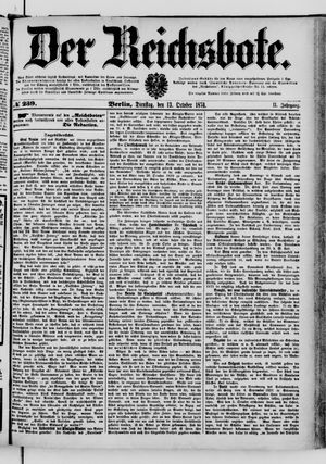 Der Reichsbote vom 13.10.1874