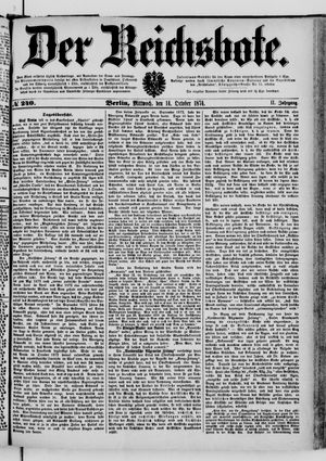 Der Reichsbote vom 14.10.1874