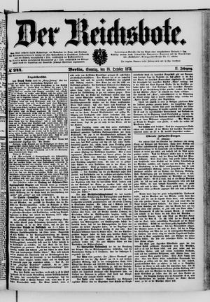 Der Reichsbote vom 18.10.1874