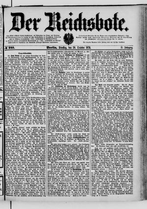 Der Reichsbote vom 20.10.1874
