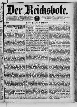 Der Reichsbote on Oct 23, 1874