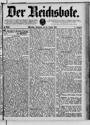 Der Reichsbote vom 24.10.1874