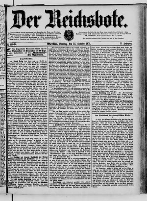 Der Reichsbote vom 25.10.1874