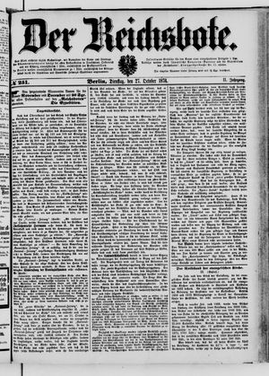 Der Reichsbote vom 27.10.1874