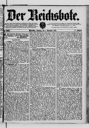 Der Reichsbote vom 01.11.1874
