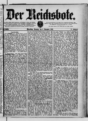 Der Reichsbote vom 08.11.1874