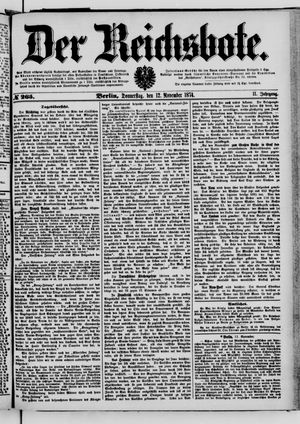Der Reichsbote vom 12.11.1874
