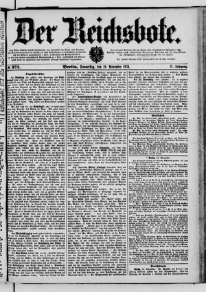 Der Reichsbote vom 19.11.1874