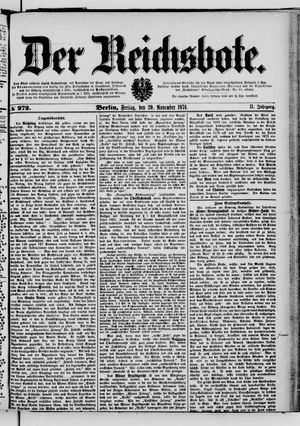 Der Reichsbote vom 20.11.1874