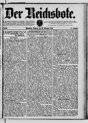 Der Reichsbote vom 22.11.1874