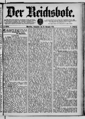 Der Reichsbote vom 28.11.1874