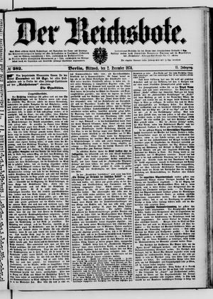 Der Reichsbote vom 02.12.1874