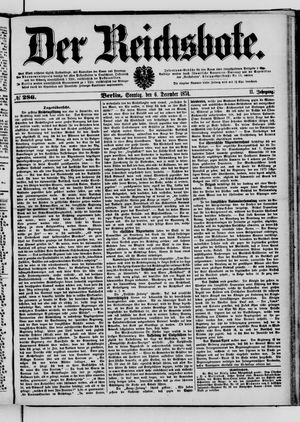 Der Reichsbote vom 06.12.1874