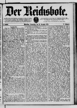 Der Reichsbote on Dec 10, 1874