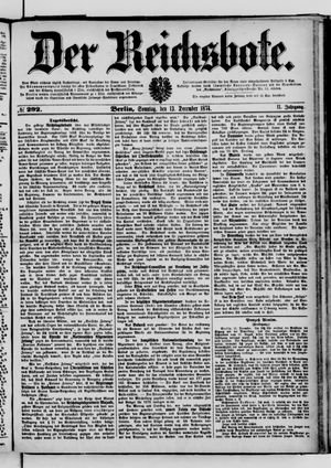 Der Reichsbote vom 13.12.1874