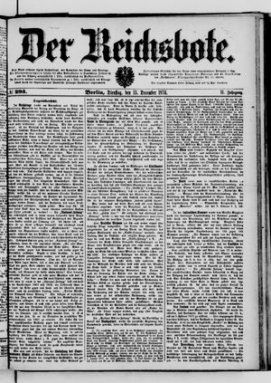 Der Reichsbote vom 15.12.1874