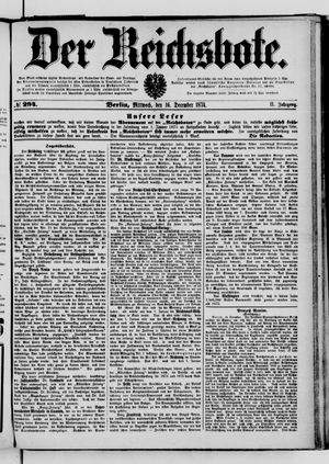 Der Reichsbote on Dec 16, 1874