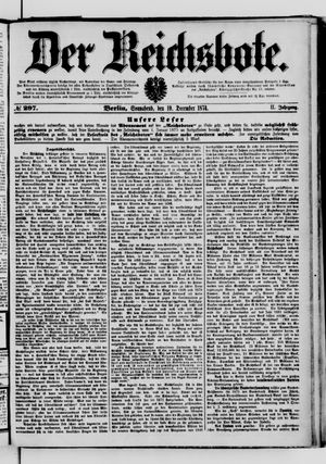 Der Reichsbote vom 19.12.1874