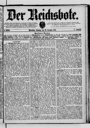 Der Reichsbote on Dec 20, 1874