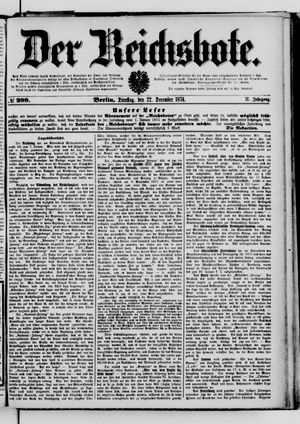 Der Reichsbote vom 22.12.1874