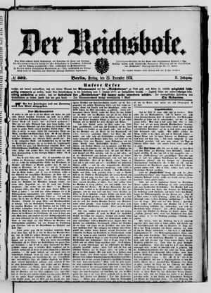 Der Reichsbote vom 25.12.1874