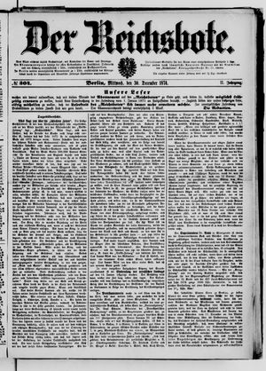 Der Reichsbote on Dec 30, 1874
