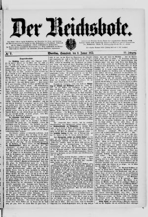Der Reichsbote on Jan 9, 1875