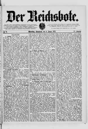 Der Reichsbote vom 09.01.1875