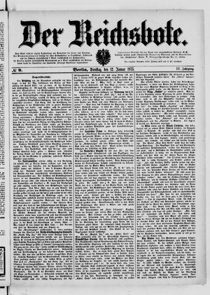 Der Reichsbote vom 12.01.1875
