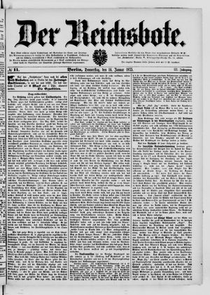 Der Reichsbote vom 14.01.1875