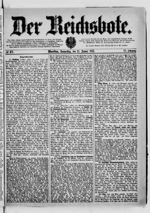 Der Reichsbote on Jan 21, 1875