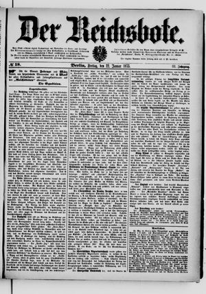 Der Reichsbote on Jan 22, 1875