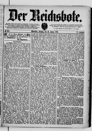 Der Reichsbote vom 26.01.1875