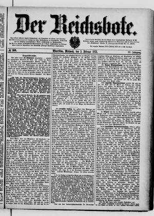 Der Reichsbote vom 03.02.1875