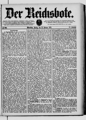 Der Reichsbote vom 12.02.1875