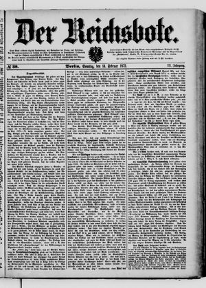 Der Reichsbote vom 14.02.1875