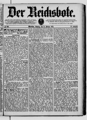 Der Reichsbote vom 21.02.1875