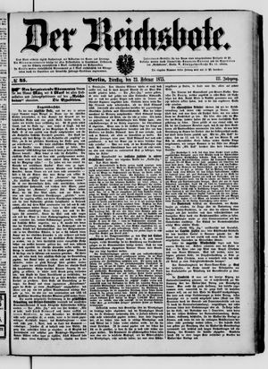 Der Reichsbote on Feb 23, 1875