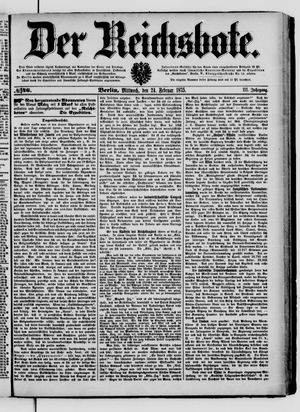 Der Reichsbote on Feb 24, 1875